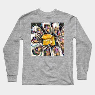 Oysters and Lemon Slices Long Sleeve T-Shirt